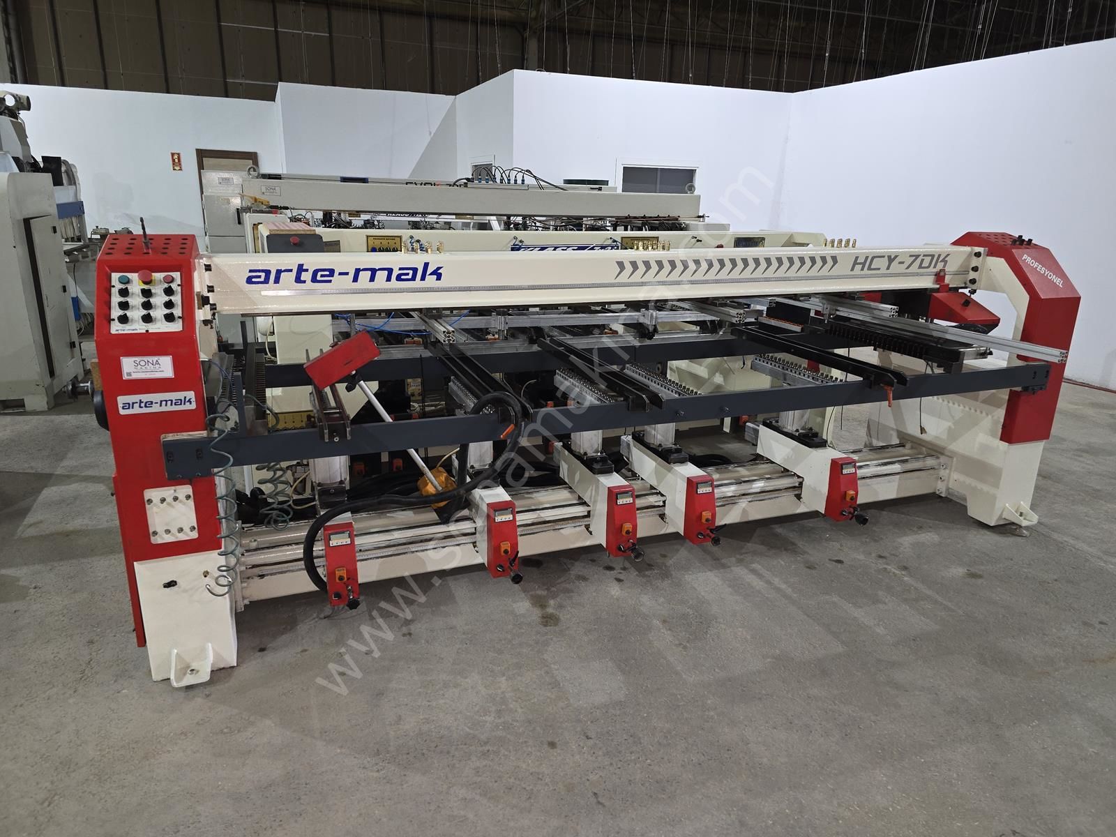 Artemak HCY 7-DK Çoklu Delik Makinesi 7 Kafa