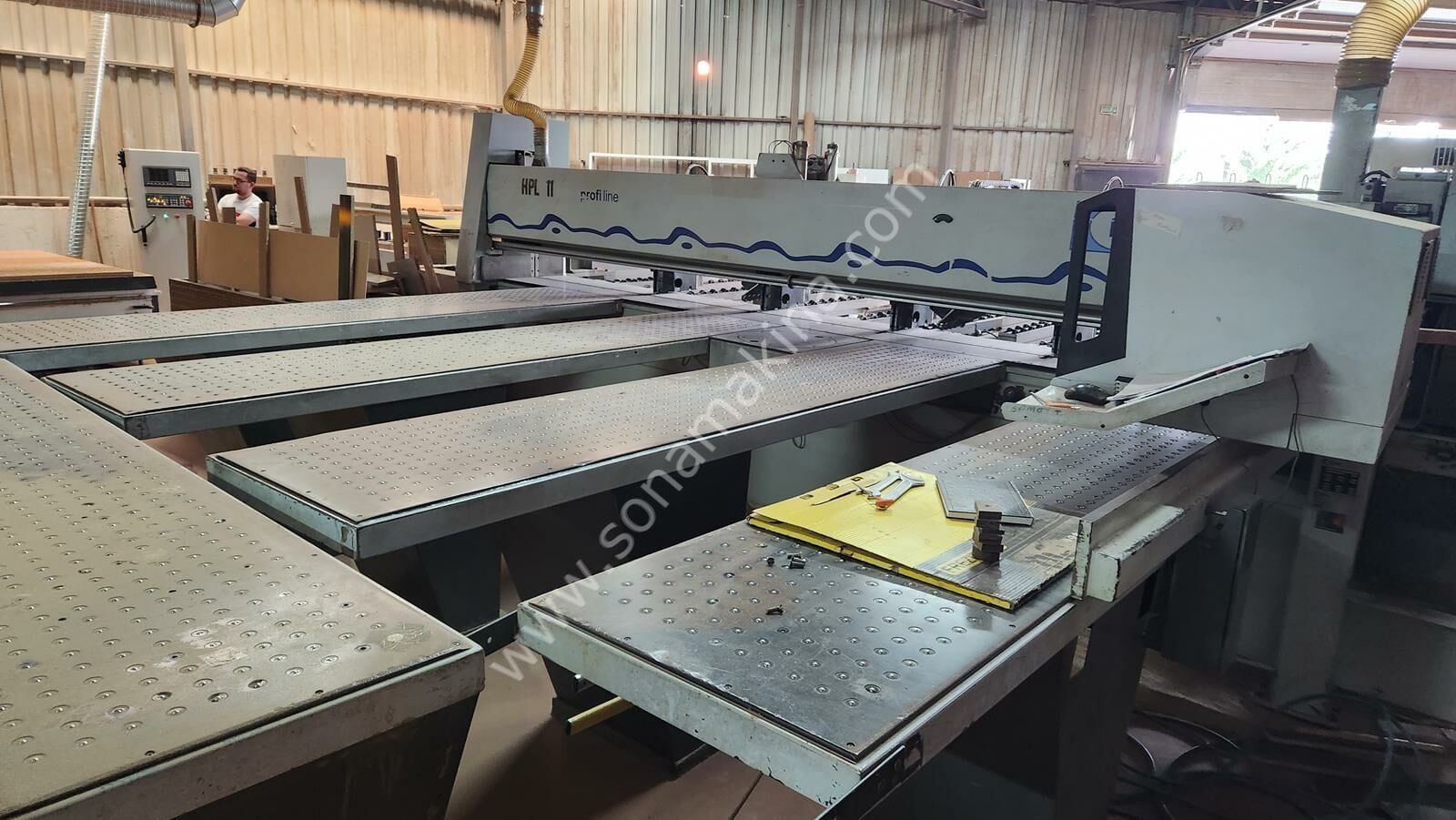Holzma Profiline HPL 11/43/22 Asansörlü Panel Ebatlama Makinesi (2001)
