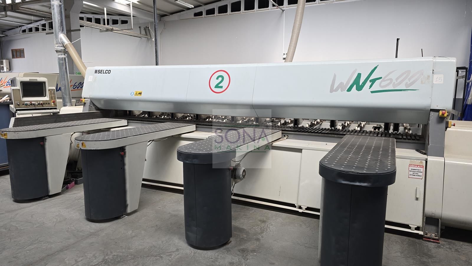 Biesse Selco WNT 600 Asansörlü Panel Ebatlama Makinesi (2004) İLK EL Büyük Ölçü