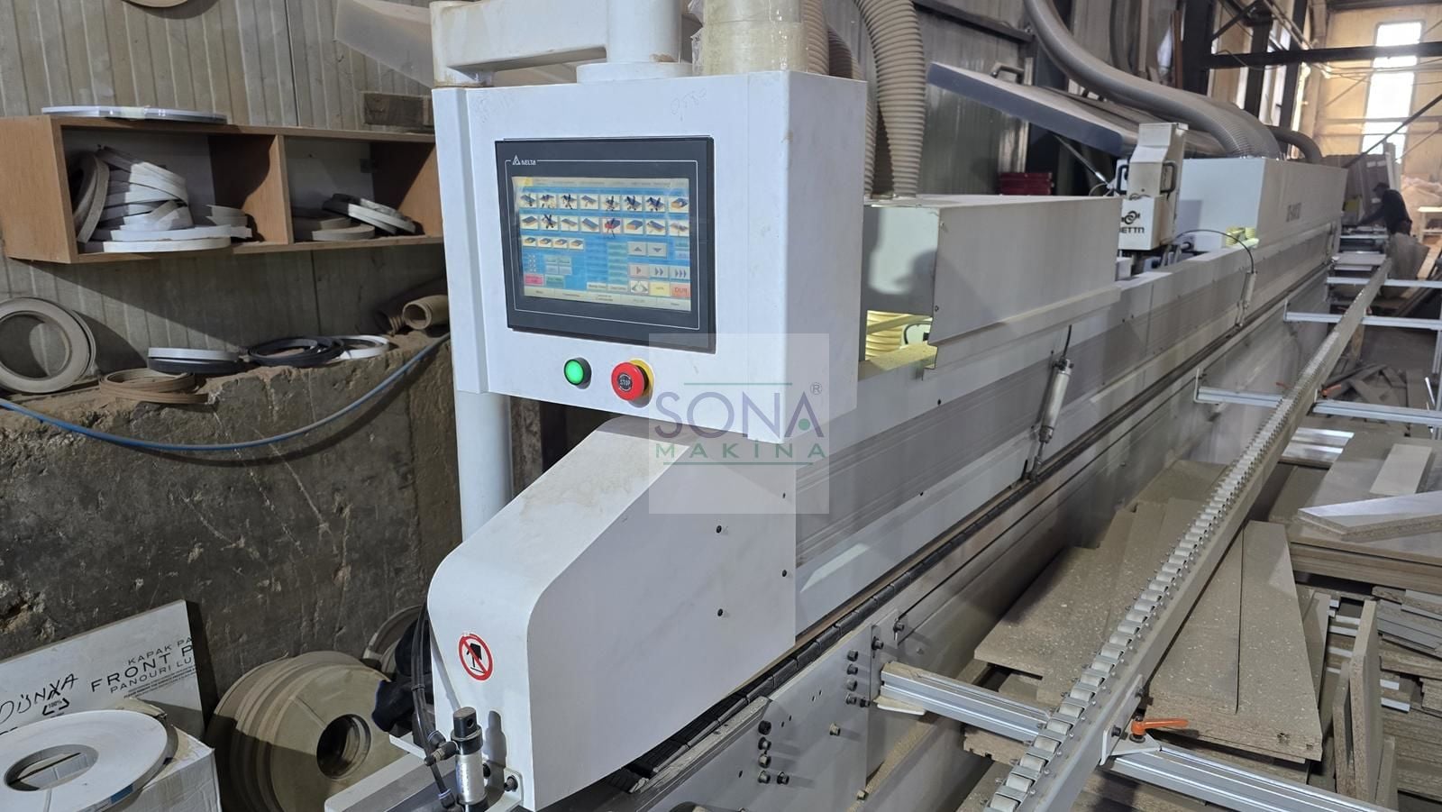 Bettn TZ 803 CXZ Kayışlı 45 Kenar Bantlama Makinesi (2024) İLK EL