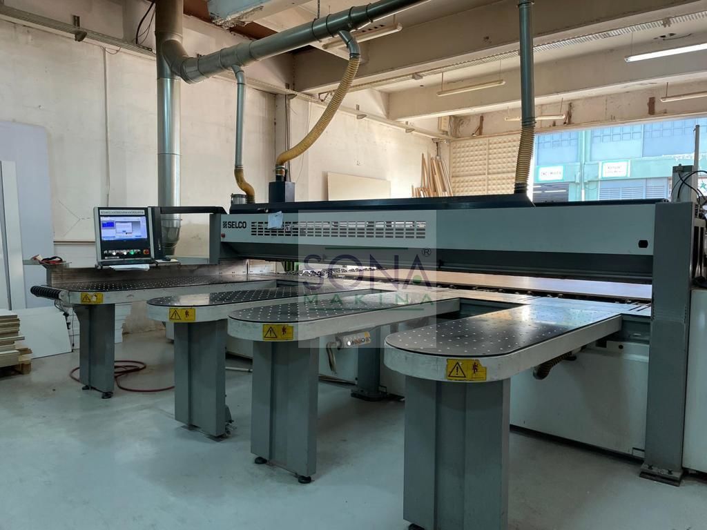 BIESSE Selco WNT 750 Twin Pusher Asansörlü Panel Ebatlama Makinesi (2014) İLK EL