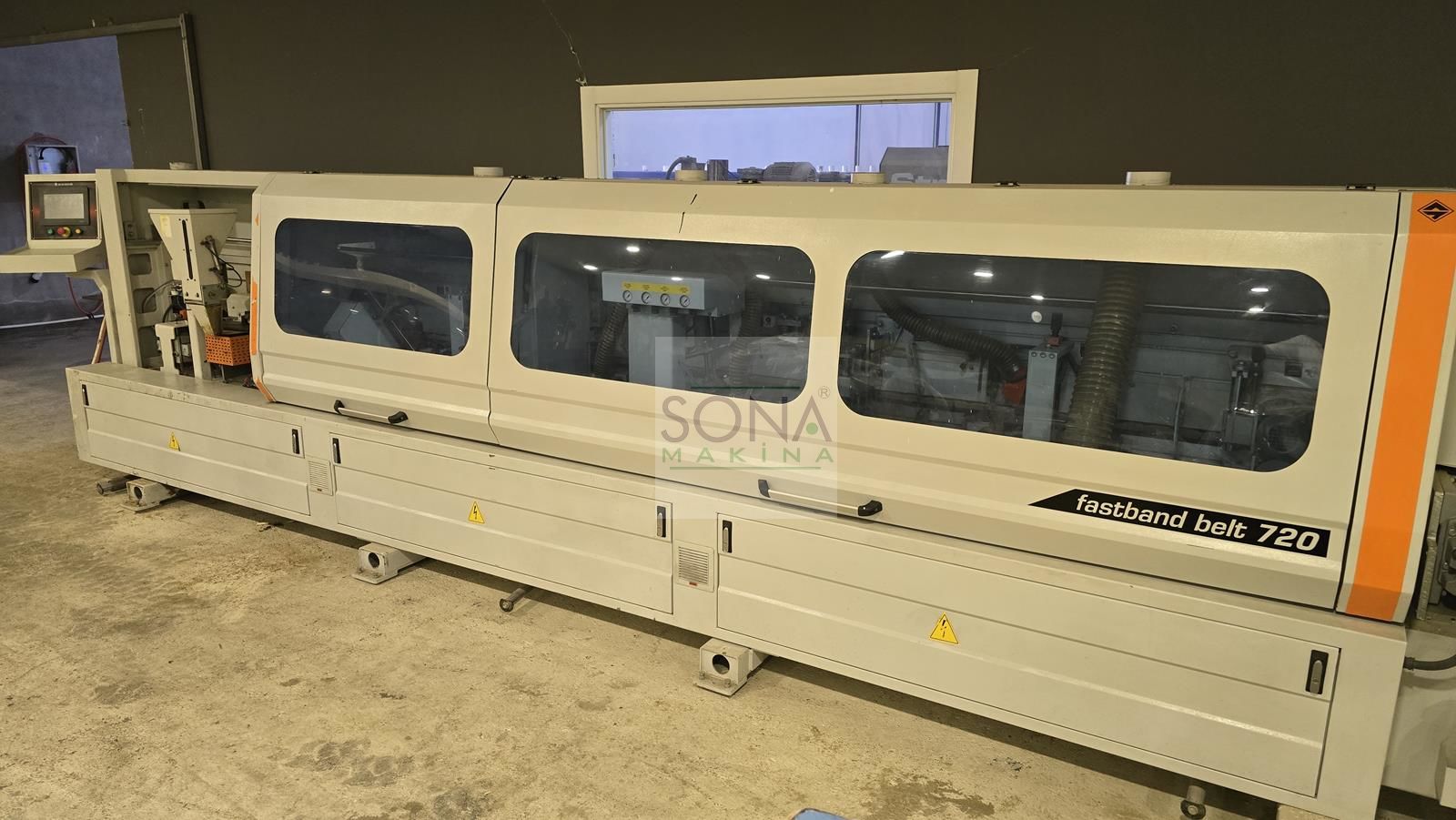 Ayza Mızrak Fastband Beld 720 Kenar Bantlama Makinesi (2017) Kayışlı + FULL (İLK EL)