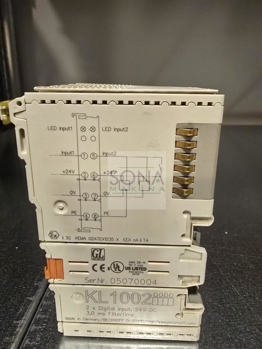 Beckhoff KL 1004 2x Digital input 24V DC