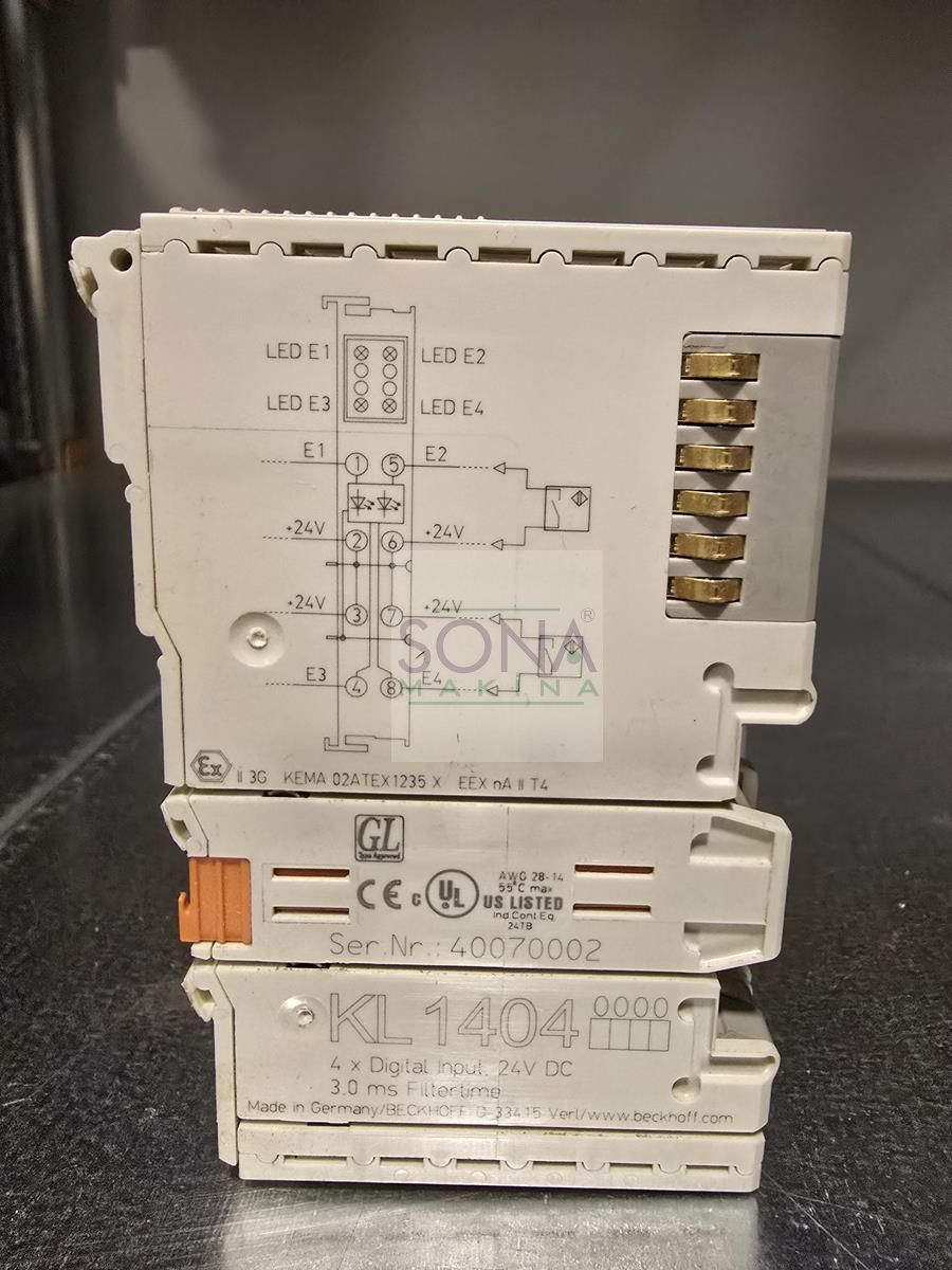Beckhoff KL 1004 4x Digital input 24V DC