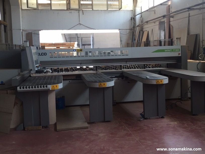 BIESSE Selco WNT 730 Twin Pusher Asansörlü Panel Ebatlama Makinesi (2013) İLK EL