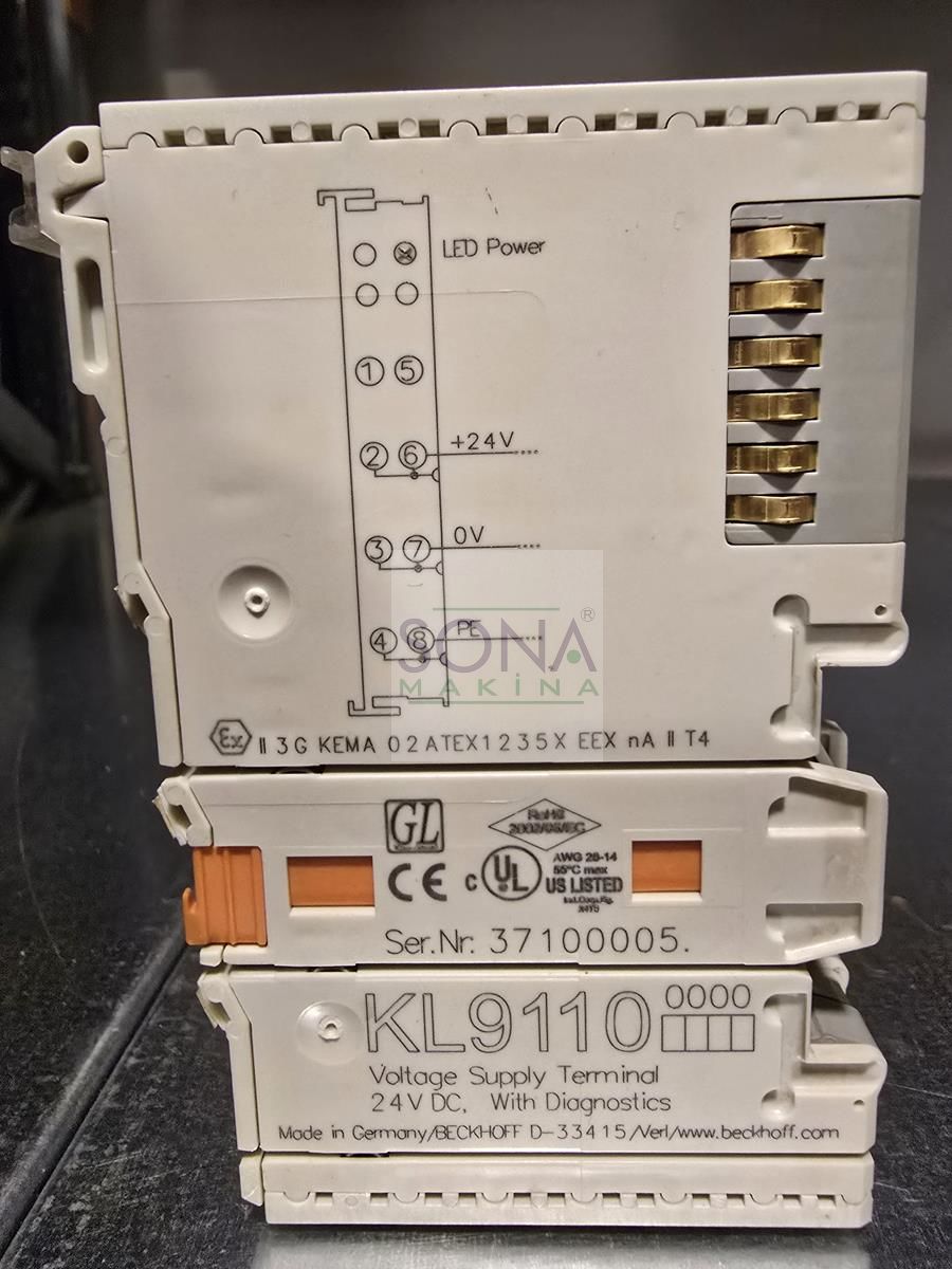 Beckhoff KL 9110 Voltage Supply Terminal 24V DC