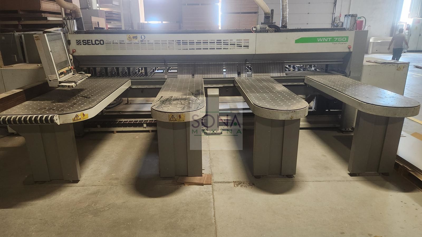 BIESSE Selco WNT 750 Twin Pusher Asansörlü Panel Ebatlama Makinesi (2011) İLK EL