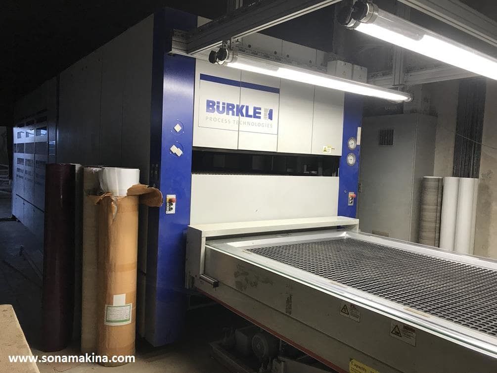 BURKLE BTF 1528-1400  Membran Vakum Pres  3 Tabla 1250X2550 (2012)