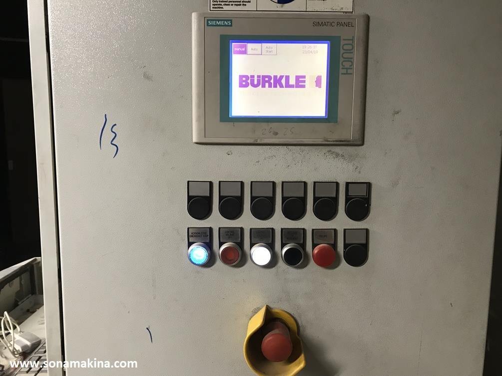 BURKLE BTF 1528-1400  Membran Vakum Pres  3 Tabla 1250X2550 (2012)