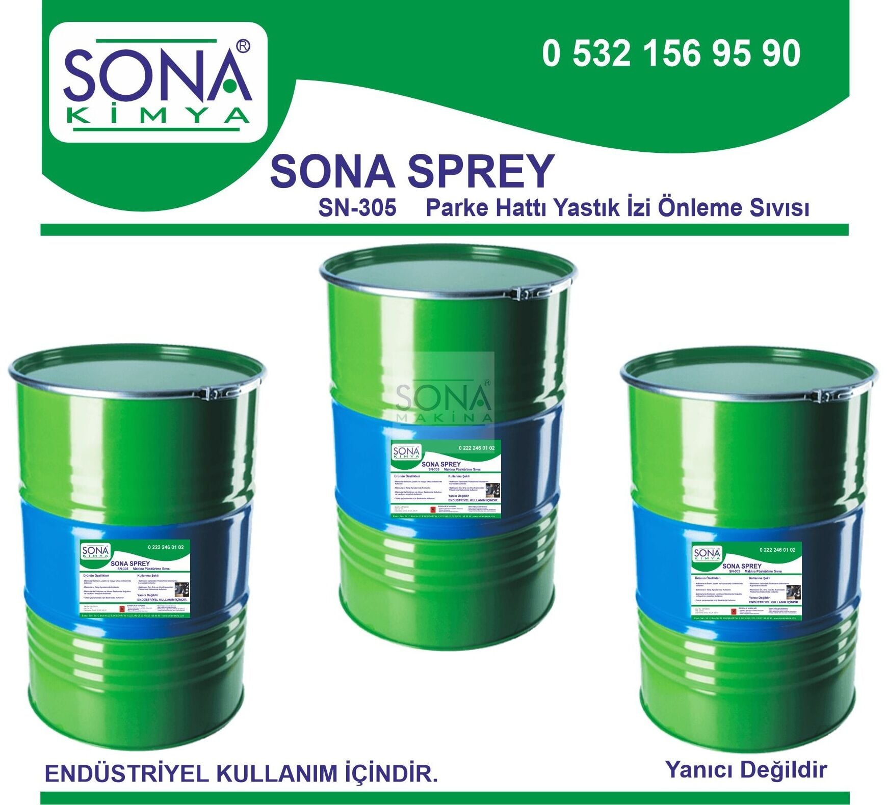 SN-305 SONA SPREY Parke Hattı Yastık İzi Önleme Sıvısı