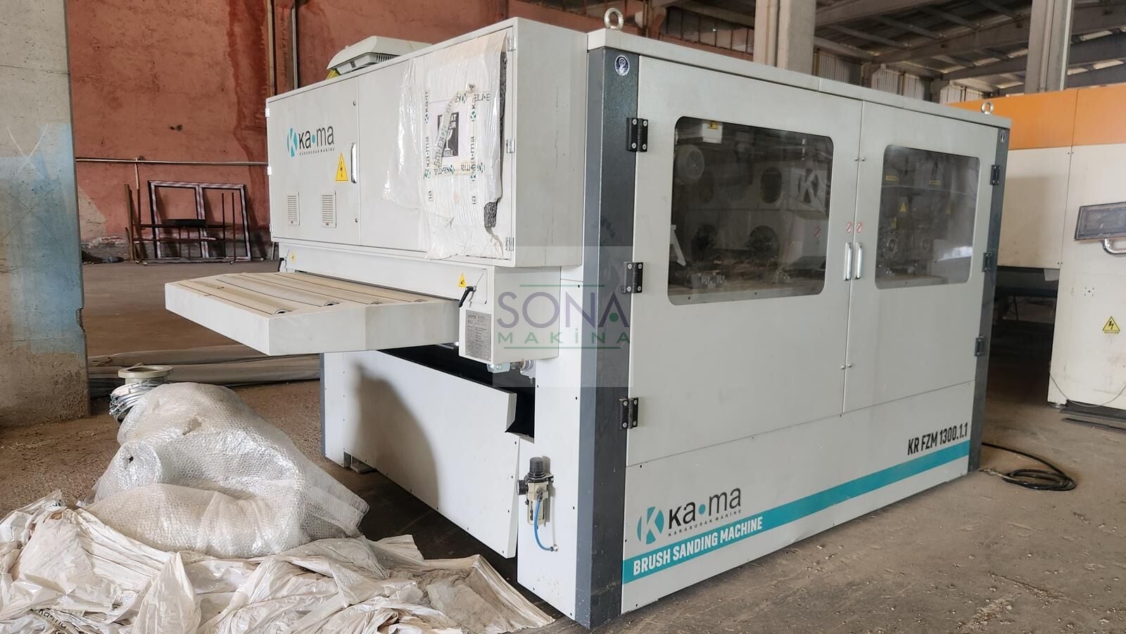KAMA KR FZM 1300.1.1 Ahşap Yüzey Zımpara Makinesi (2023) İLK EL