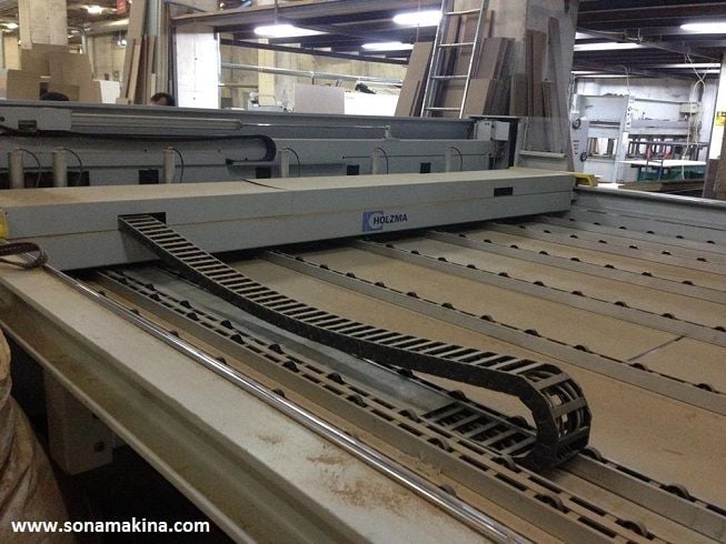 HOLZMA OPTIMAT HPP 8243 PANEL EBATLAMA (2002)