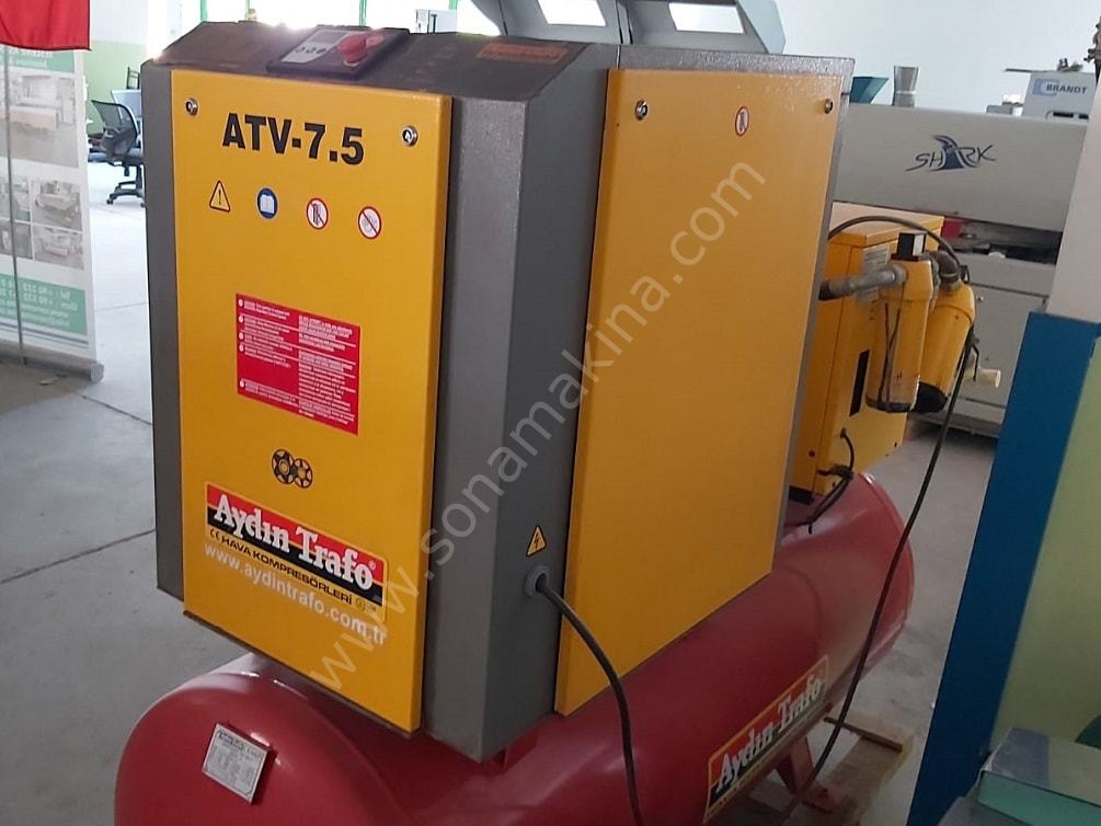 Aydın Trafo ATV 7,5 Kw Vidalı Komprosör  + Tank + Kurutucu (2011) İLK EL