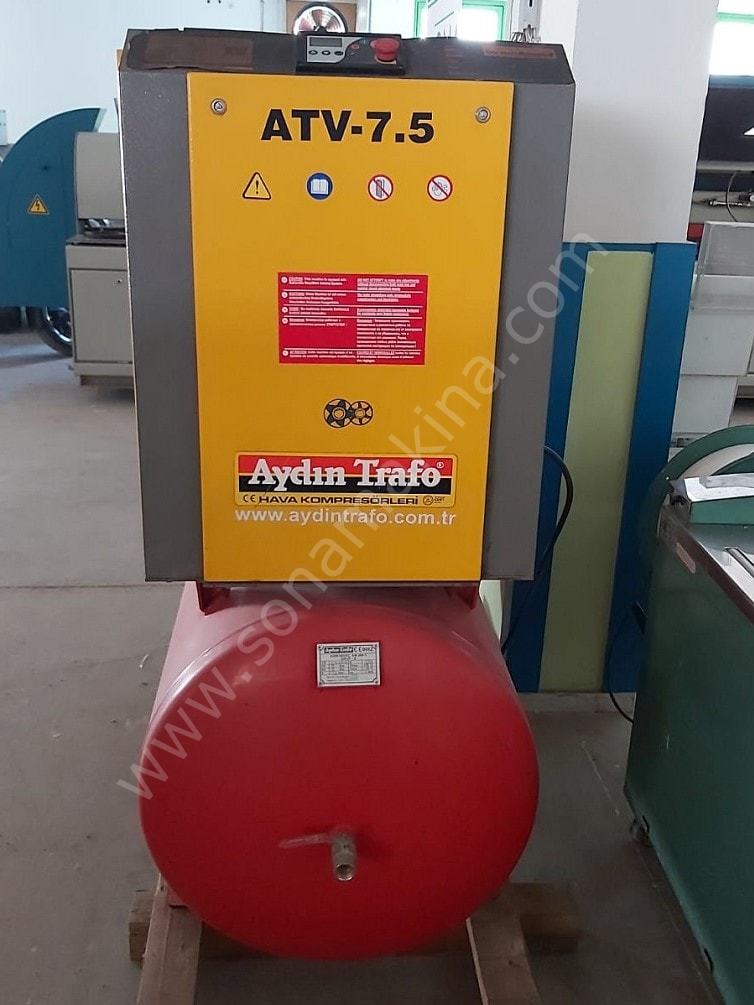 Aydın Trafo ATV 7,5 Kw Vidalı Komprosör  + Tank + Kurutucu (2011) İLK EL