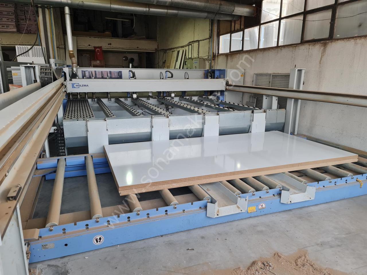 Holzma Optimat HPL 400/43/22 Asansörlü Panel Ebatlama Makinesi (2014) Çok Temiz İlk EL