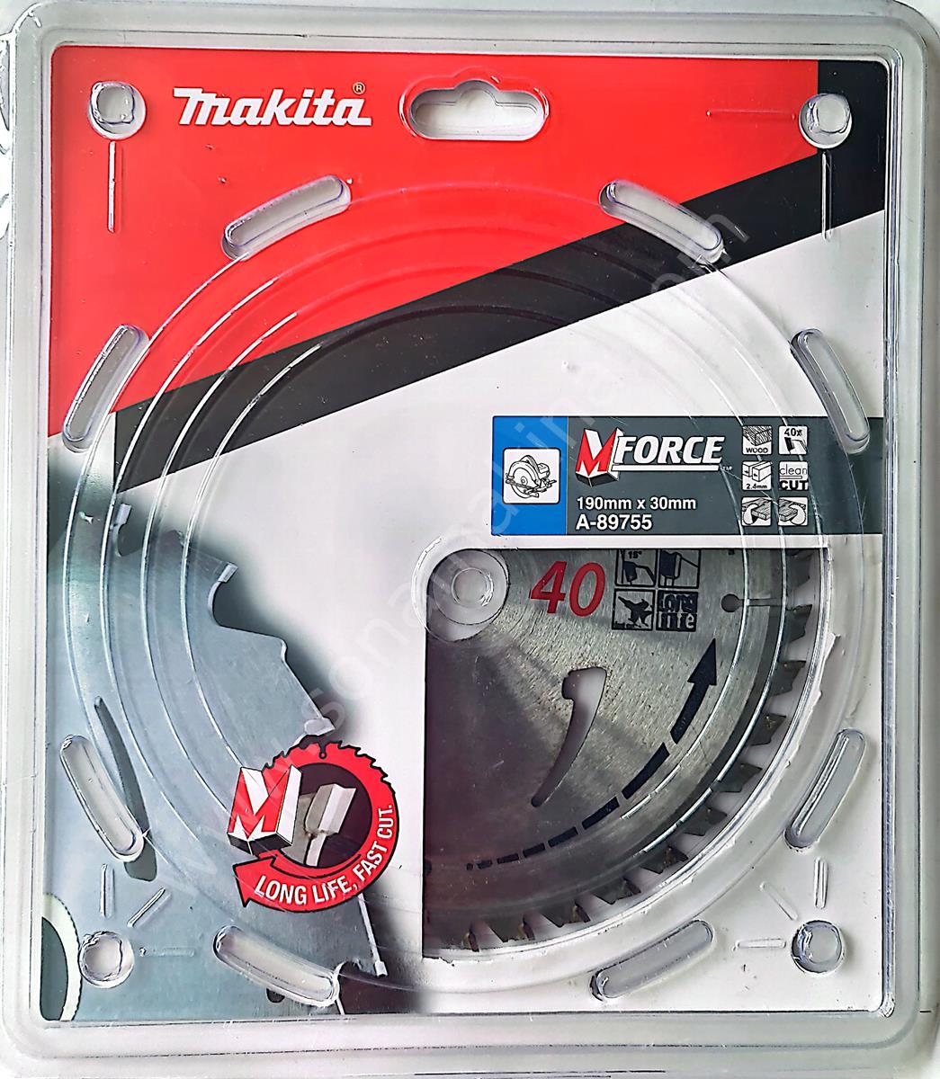Makita M Force A-89755 Elmas Daire Testere 190x2,4x 30 Z=40 Diş