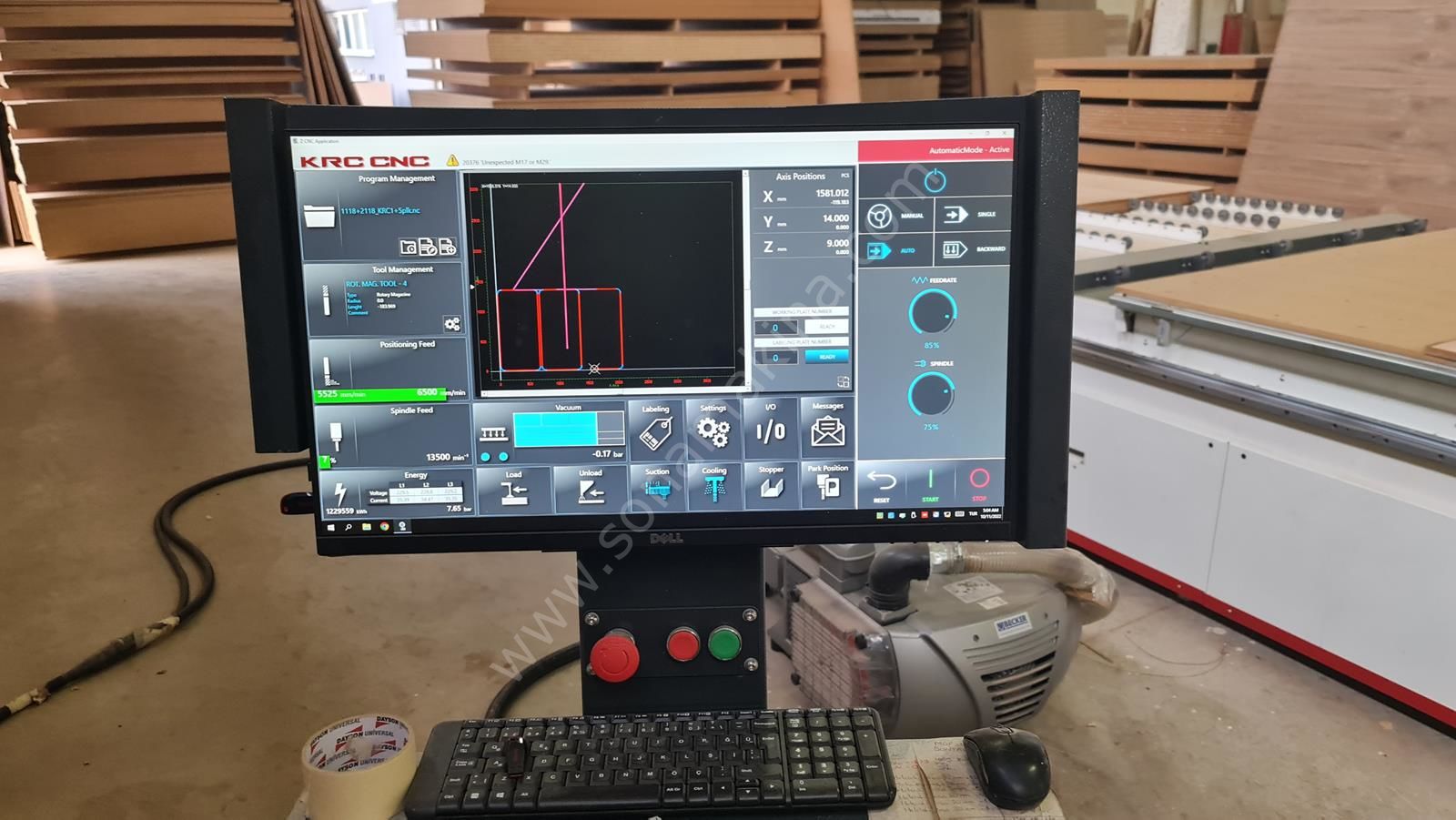 KRC Fantom 2136 Flat Düz Tabla Cnc (2020) (Yükleme+Boşaltma) İLK EL