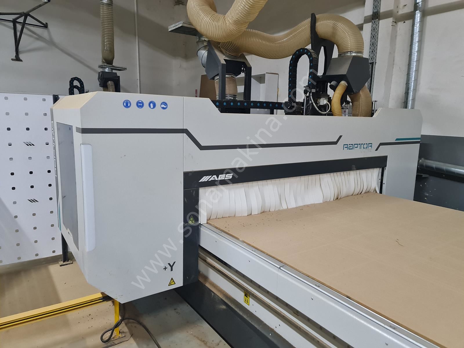 AES Raptor Cabinet Ultra 2136 Flat Düz Tabla Cnc (2021) Delik Gurubu+Boşaltma (İLK EL)