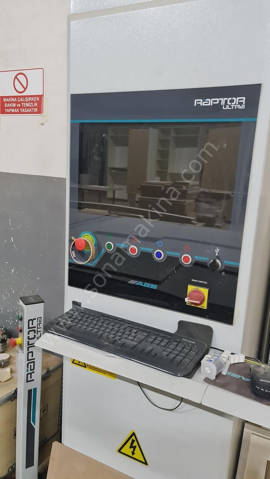 AES Raptor Cabinet Ultra 2136 Flat Düz Tabla Cnc (2021) Delik Gurubu+Boşaltma (İLK EL)