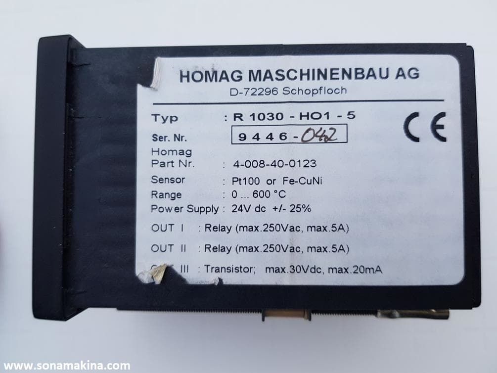 HOMAG KENAR BANTLAMA R 1030 TERMOSTAD