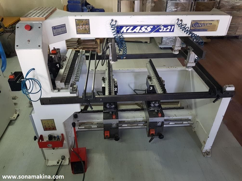 ÜNVERLER KLASS 3X21 ÇOKLU DELİK MAKİNASI 3 KAFA (2013)